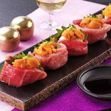 &ldquo;A5级&rdquo;海胆和牛脂 (Uni-Toro)