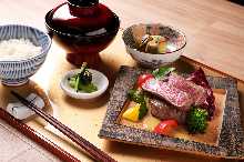 松阪牛肩胛肉排御膳