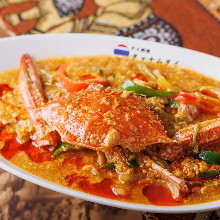 Poo Pad Pong Curry (Stir-fried Blue Crab with Curry)