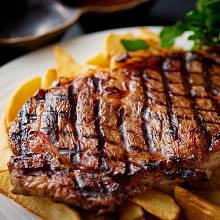 1-pound steak of Japanese Black Wagyu beef